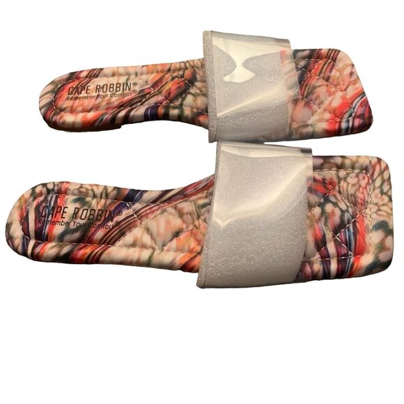 NEW CAPE ROBBIN KEKO SLIDE SANDALS MULTI COLOR SPIRA‎ LWITH CLEAR STRAP 5.5 - Picture 5 of 8